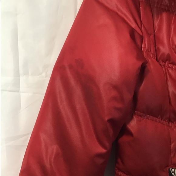 Guess Nylon Red Down Jacket Coat - Picture 5 of 13